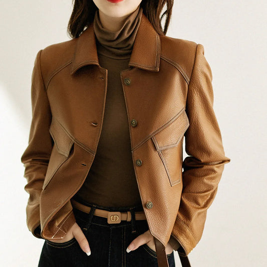 Melanie Faux Leather Jacket